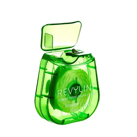 REVYLINE Нить зубная невощеная, нейлон, 50 м, зеленая / Revyline - 5