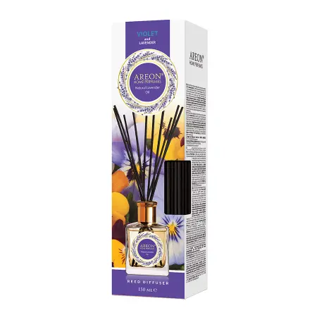 AREON Диффузор ароматический, фиалка и лавандовое масло / HOME PERFUMES Violet& lavander oil Natural Lavender Oil 150 мл - 2