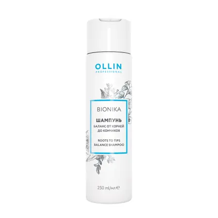 OLLIN PROFESSIONAL Шампунь Баланс от корней до кончиков / Roots To Tips Balance Shampoo BioNika 250 мл - 1