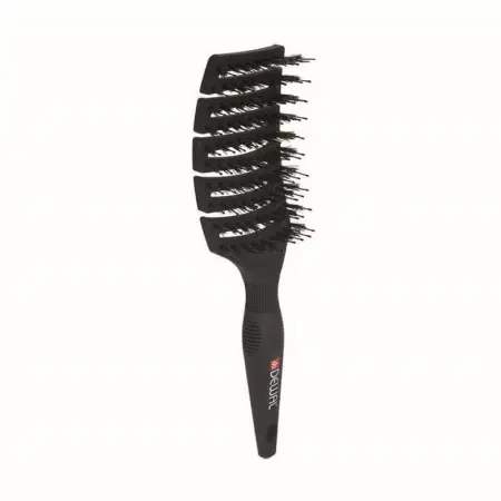 DEWAL PROFESSIONAL Щетка туннельная New Flexi, натуральная щетина, нейлоновый штифт, антистатик, 9 рядов - 1