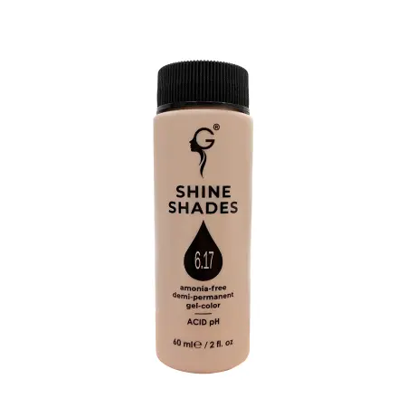 GERA Professional 6.17 гель-краситель для волос без аммиака / Shine Shades 60 мл - 2