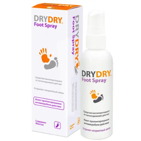DRY DRY Средство от потоотделения для ног / DryDry De Foot Spray 100 мл - 1