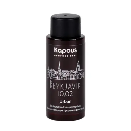 KAPOUS 10.02 краситель жидкий полуперманентный для волос, Рейкьявик / LC Urban 60 мл - 2