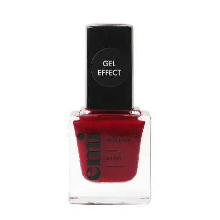 E.MI 030 лак ультрастойкий для ногтей, Безупречный красный / E.MiLac Gel Effect 9 мл - 1