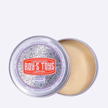 BOY S TOYS Бриолин для укладки волос сверх сильной фиксации со средним уровнем блеска / Boy s Toys Deluxe 40 мл - 3