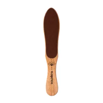 Пилка профессиональная педикюрная деревянная в форме стопы 80/150 / Professional Wooden Foot File