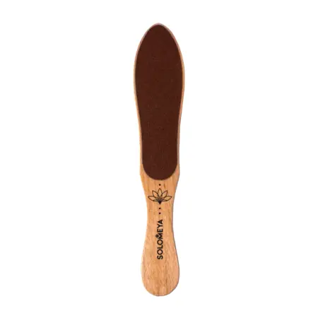SOLOMEYA Пилка профессиональная педикюрная деревянная в форме стопы 80/150 / Professional Wooden Foot File - 1