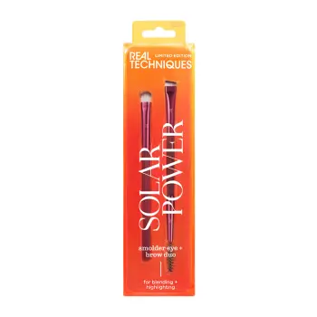 Набор кистей для макияжа глаз и бровей / Real Techniques Solar Power Smolder Eye + Brow Duo
