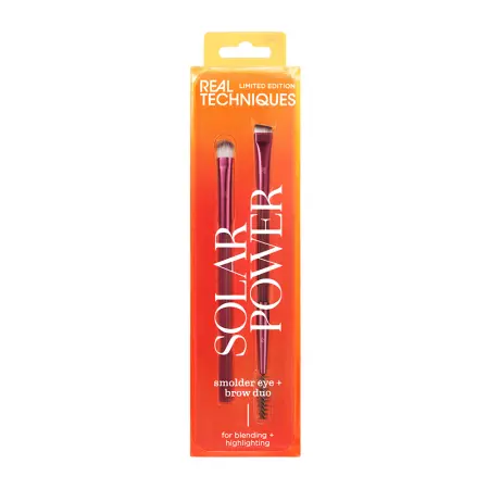 REAL TECHNIQUES Набор кистей для макияжа глаз и бровей / Real Techniques Solar Power Smolder Eye + Brow Duo - 1