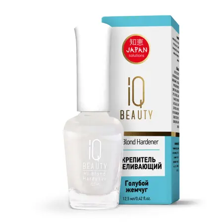 IQ BEAUTY Укрепитель отбеливающий для лишенных блеска и пигментированных ногтей / Hi-Blond Hardener 12,5 мл - 3