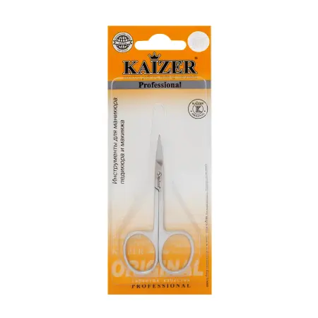 KAIZER Ножницы маникюрные, закругленные, матовые, ручная алмазная заточка - 2