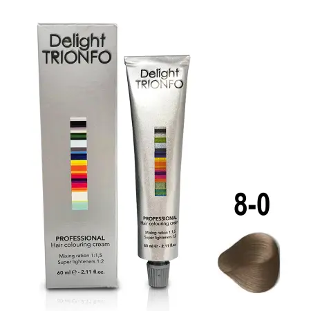 CONSTANT DELIGHT 8-0 крем-краска стойкая для волос, светло-русый натуральный / Delight TRIONFO 60 мл - 2
