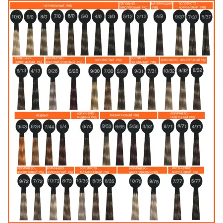 OLLIN PROFESSIONAL 9/72 крем-краска перманентная для волос, блондин коричнево-фиолетовый / N-JOY 100 мл - 6