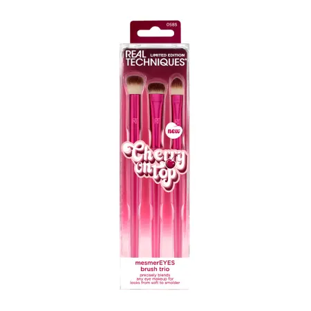 REAL TECHNIQUES Набор для макияжа глаз / Real Techniques Cherry On Top MesmerEYES Brush Trio - 1