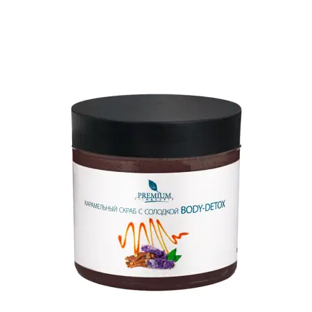 PREMIUM Скраб карамельный с солодкой / Body-detox 500 мл - 1