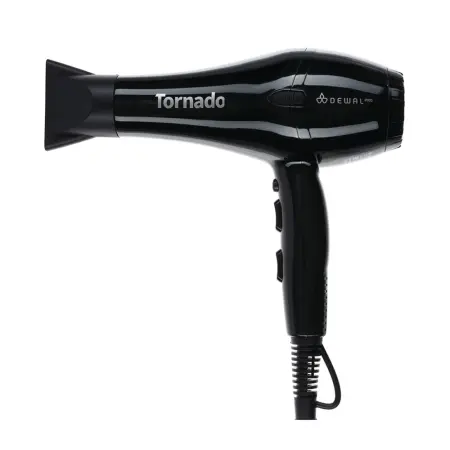 DEWAL PROFESSIONAL Фен черный ионизация 2 насадки / DEWAL PRO TORNADO - 1