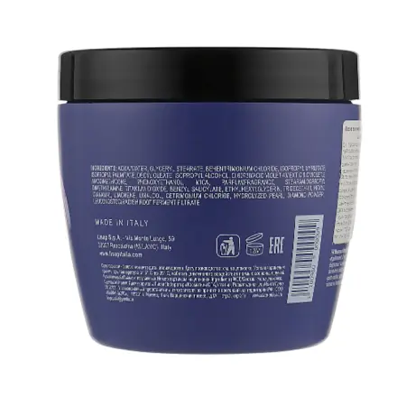 LISAP MILANO Маска для осветленных, мелированных и седых волос / Light Scale Care Anti Yellow Mask 500 мл - 2