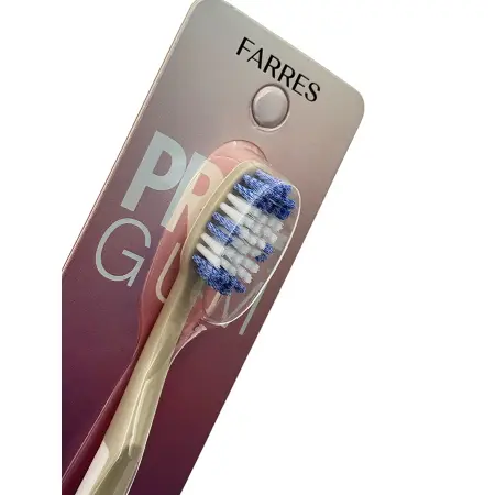 IWOU PROFESSIONAL Зубная щетка со спиралевидной щетиной бежевая/FARRES PRO GUM - 2