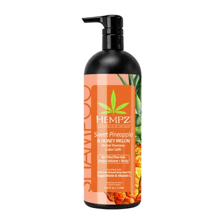 HEMPZ Шампунь для объёма ананас и медовая дыня / Sweet Pineapple & Honey Melon Herbal Volumizing Shampoo 1000 мл - 1