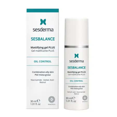 SESDERMA Гель себорегулирующий с матирующим эффектом / SESBALANCE Mattifying gel Plus 30 мл - 2