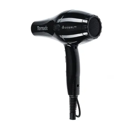 DEWAL PROFESSIONAL Фен черный ионизация 2 насадки / DEWAL PRO TORNADO - 4