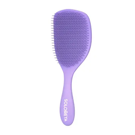 SOLOMEYA Расческа для сухих и влажных волос с ароматом лаванды MZ0015 / Wet Detangler Brush Cushion Lavender - 1
