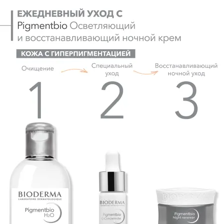 BIODERMA Крем осветляющий и обновляющий ночной для лица / PIGMENTBIO 50 мл - 6