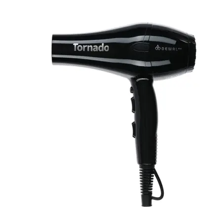 DEWAL PROFESSIONAL Фен черный ионизация 2 насадки / DEWAL PRO TORNADO - 2