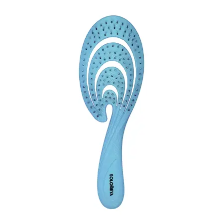 SOLOMEYA Расческа гибкая для волос Голубая волна / Flex bio hair brush Blue Wave - 1