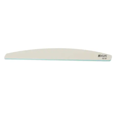 DEWAL PROFESSIONAL Пилка для ногтей улыбка белая 100/180 18 см - 2