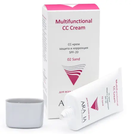 ARAVIA Professional СС-крем защитный SPF-20 / Multifunctional CC Cream, Sand 02 50 мл - 3