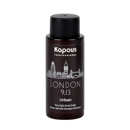KAPOUS 9.13 краситель жидкий полуперманентный для волос, Лондон / LC Urban 60 мл - 2