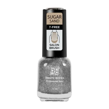 BRIGITTE BOTTIER 316 лак для ногтей фактурный, искрящееся серебро / SUGAR SAND 12 мл - 1