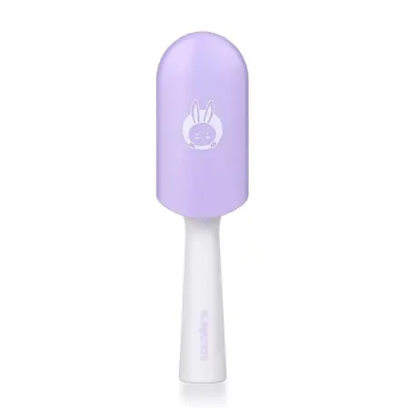 SOLOMEYA Расческа для чувствительной кожи головы в футляре, лиловая / Hair Brush for sensitive scalp Lilac - 4