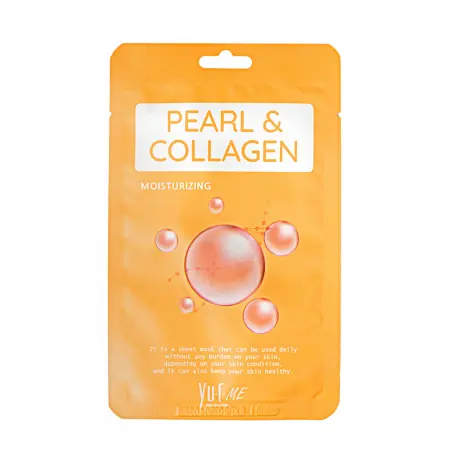 YU.R Маска для лица с экстрактом жемчуга и коллагеном / Yu.r Me Pearl&Collagen Sheet Mask - 1