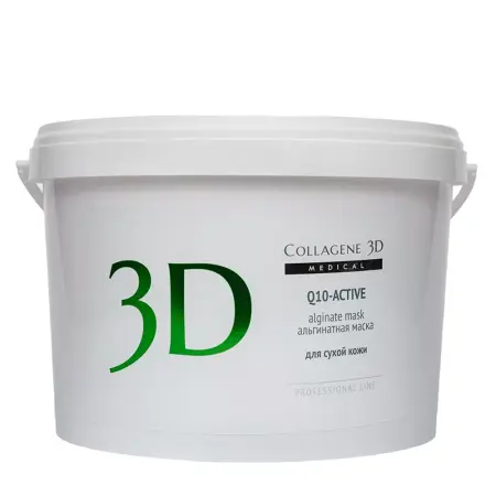 MEDICAL COLLAGENE 3D Маска альгинатная для сухой и антивозрастной кожи лица и тела / Q10-Active 1200 гр - 1