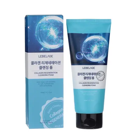 LEBELAGE Пенка для умывания регенерирующая с коллагеном / Lebelage Collagen Regeneration Cleansing Foam 180 мл - 2