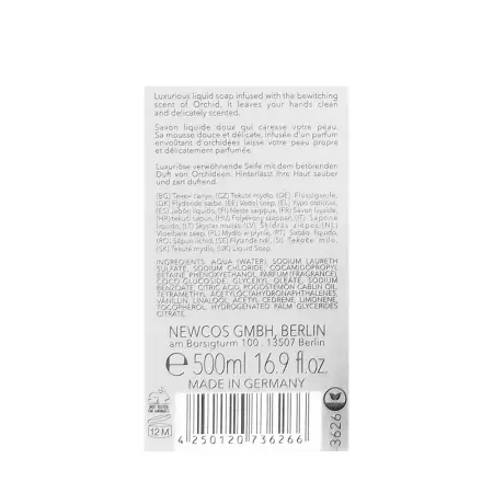 VIVIAN GRAY Крем-мыло, чудесная золотая орхидея / Vivian Gray Gemstone Cream Soap Wonderful Golden Orchid 500 мл - 2