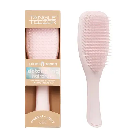 TANGLE TEEZER Расческа для волос / The Ultimate Detangler Plant Brush Marshmallow Pink - 6