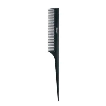 DEWAL PROFESSIONAL Расческа рабочая с пластиковым хвостиком Эконом (черная) 21 см - 2