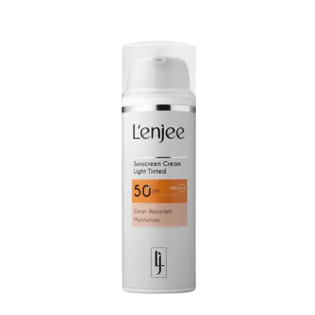 L ENJEE Крем тонирующий солнцезащитный для лица SPF50, оттенок Light / Sunscreen Cream Light Tinted 50 мл - 1