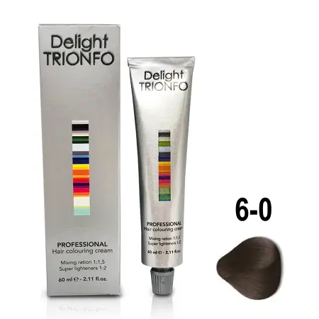 CONSTANT DELIGHT 6-0 крем-краска стойкая для волос, темно-русый натуральный / Delight TRIONFO 60 мл - 2