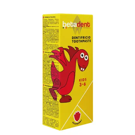 BETADENT Паста зубная детская 3-6, малина / BETADENT KIDS 75 мл - 2