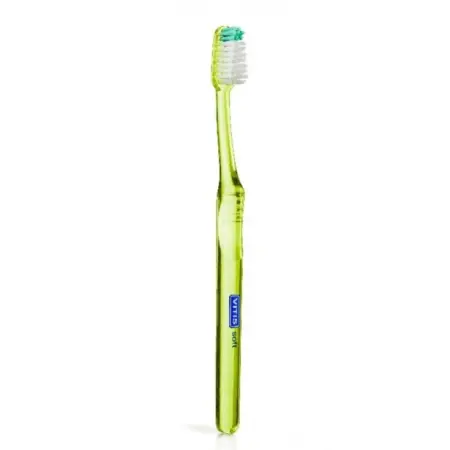 DENTAID Щётка зубная в твердой упаковке Vitis Soft/souple + Зубная паста Vitis Whitening 15 мл - 8