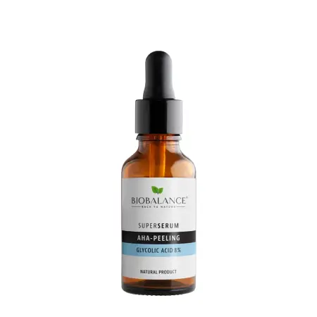 BIOBALANCE Сыворотка для лица с гликолевой кислотой 8% / SUPER SERUM AHA PEELING GLYCOLIC ACID 8% 30 мл - 1