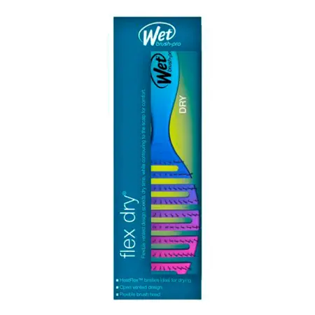 WET BRUSH Щетка для быстрой сушки волос с мягкой ручкой, омбре / FLEX DRY - OMBRE TEAL - 3