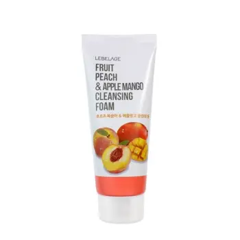 Пенка для умывания с экстрактом персика и яблока / Lebelage Fruit Peach & Apple Mango 100 мл