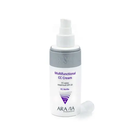 ARAVIA Professional CC-крем защитный SPF-20 / Multifunctional CC Cream Vanilla 01, 150 мл - 2