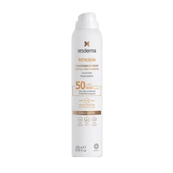Спрей солнцезащитный прозрачный СЗФ 50 для тела / Repaskin Transparent Spray Body sunscreen SPF 50 Aerosol 200 мл