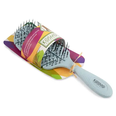 KOSMO SHTUCHKI Расчёска лепестковая 5439-M2, голубая / KOSMO SHTUCHKI - 2
